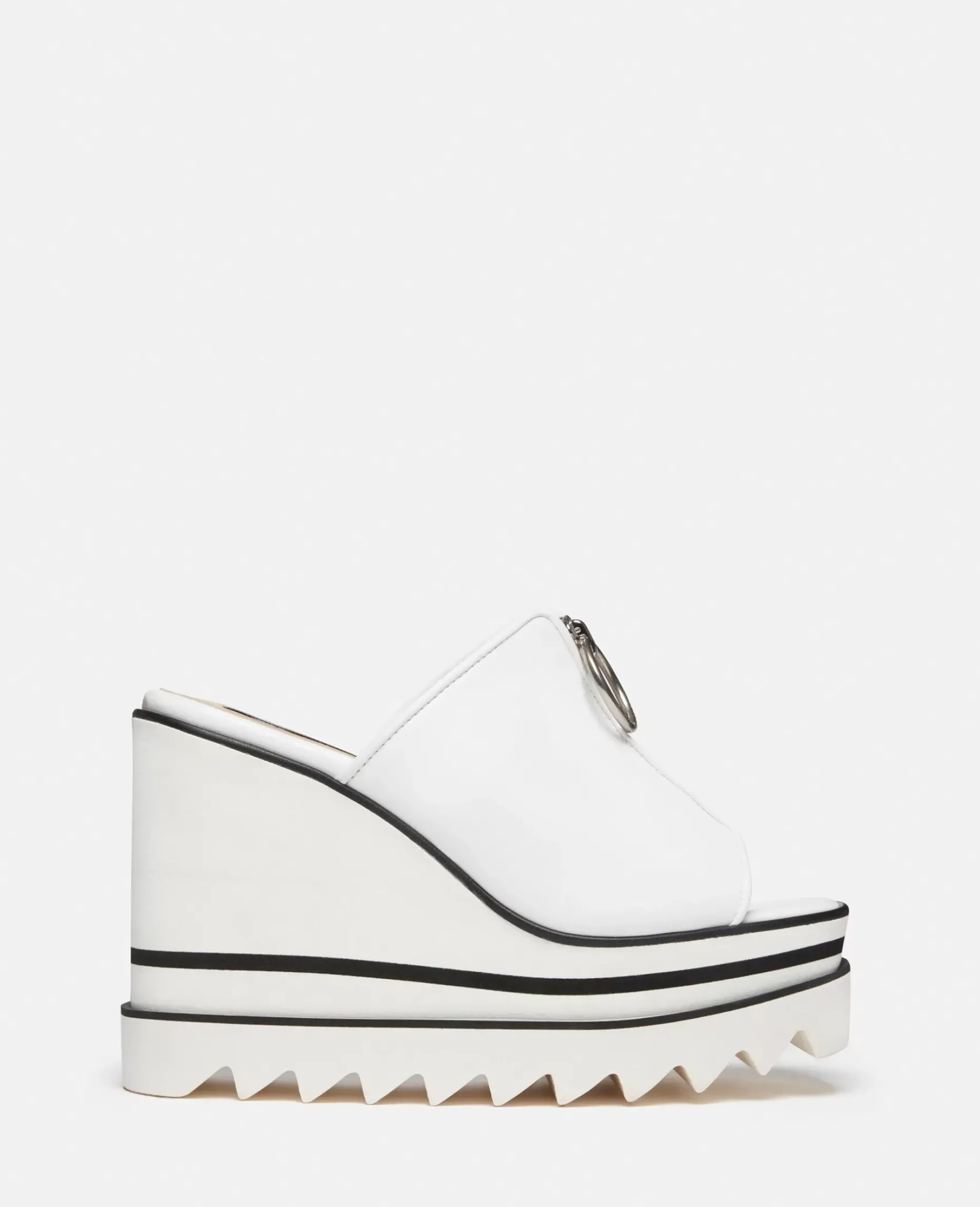 Sneak-Elyse Zip Slide Wedge Sandals