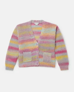 Space Dye Stripe Cardigan