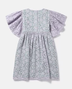 Star Broderie Anglaise Angel Sleeve Dress