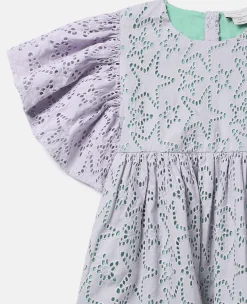 Star Broderie Anglaise Angel Sleeve Dress