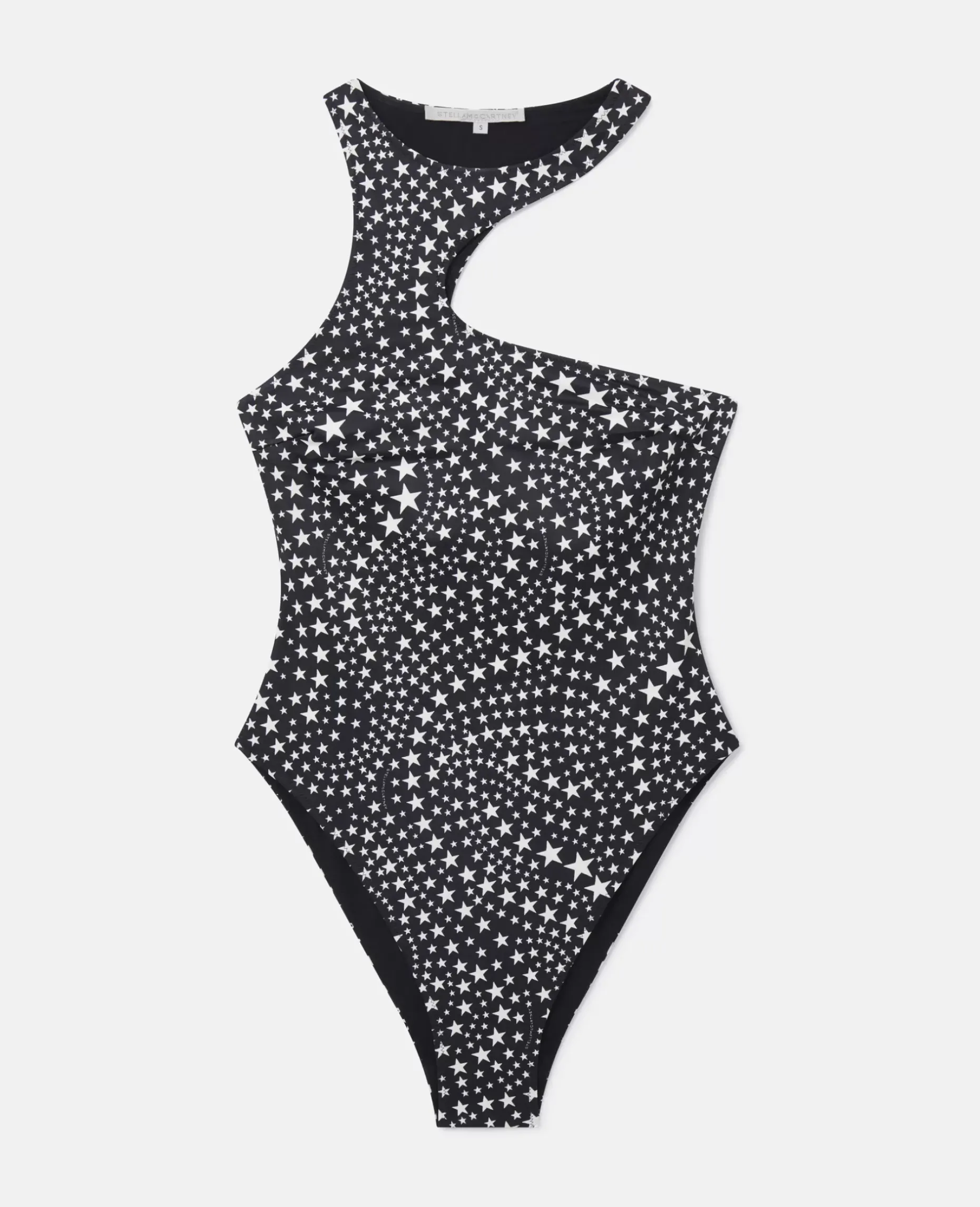 Star Print Cut-Out Swimsuit