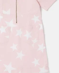 Star Print Denim Dress