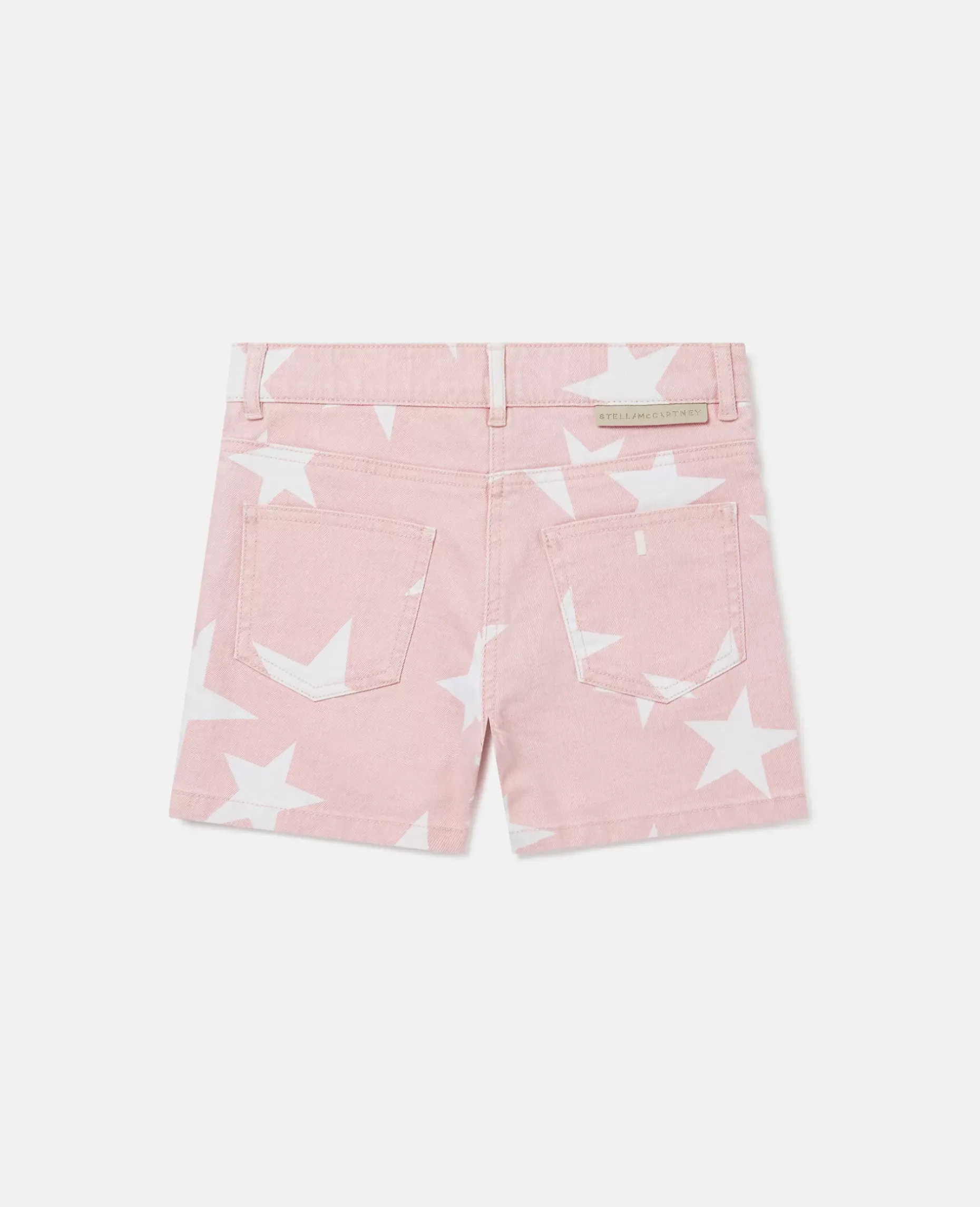 Star Print Denim Shorts