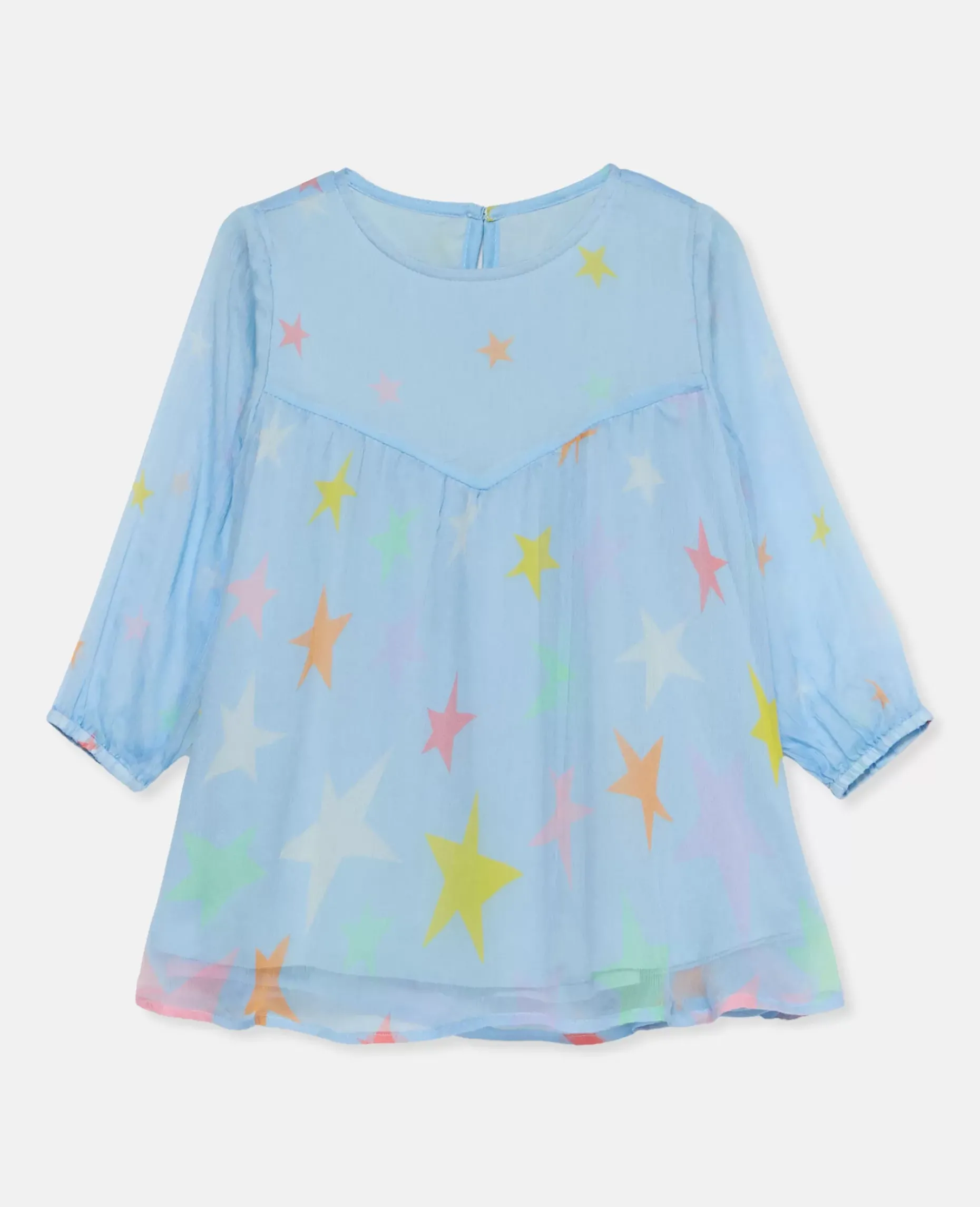 Star Print Silk Dress