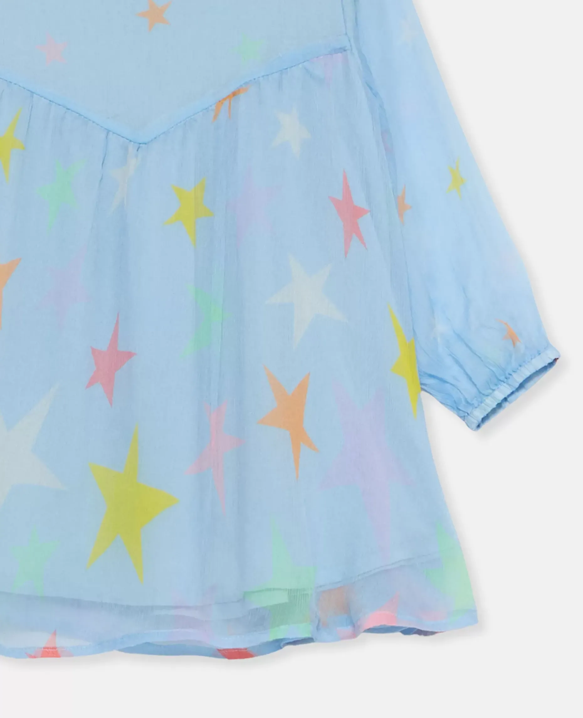 Star Print Silk Dress