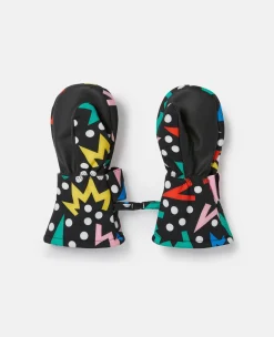 Starburst Print Mittens