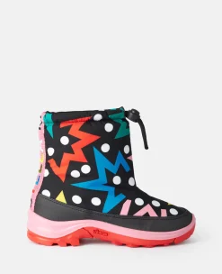 Starburst Print Padded Wellies
