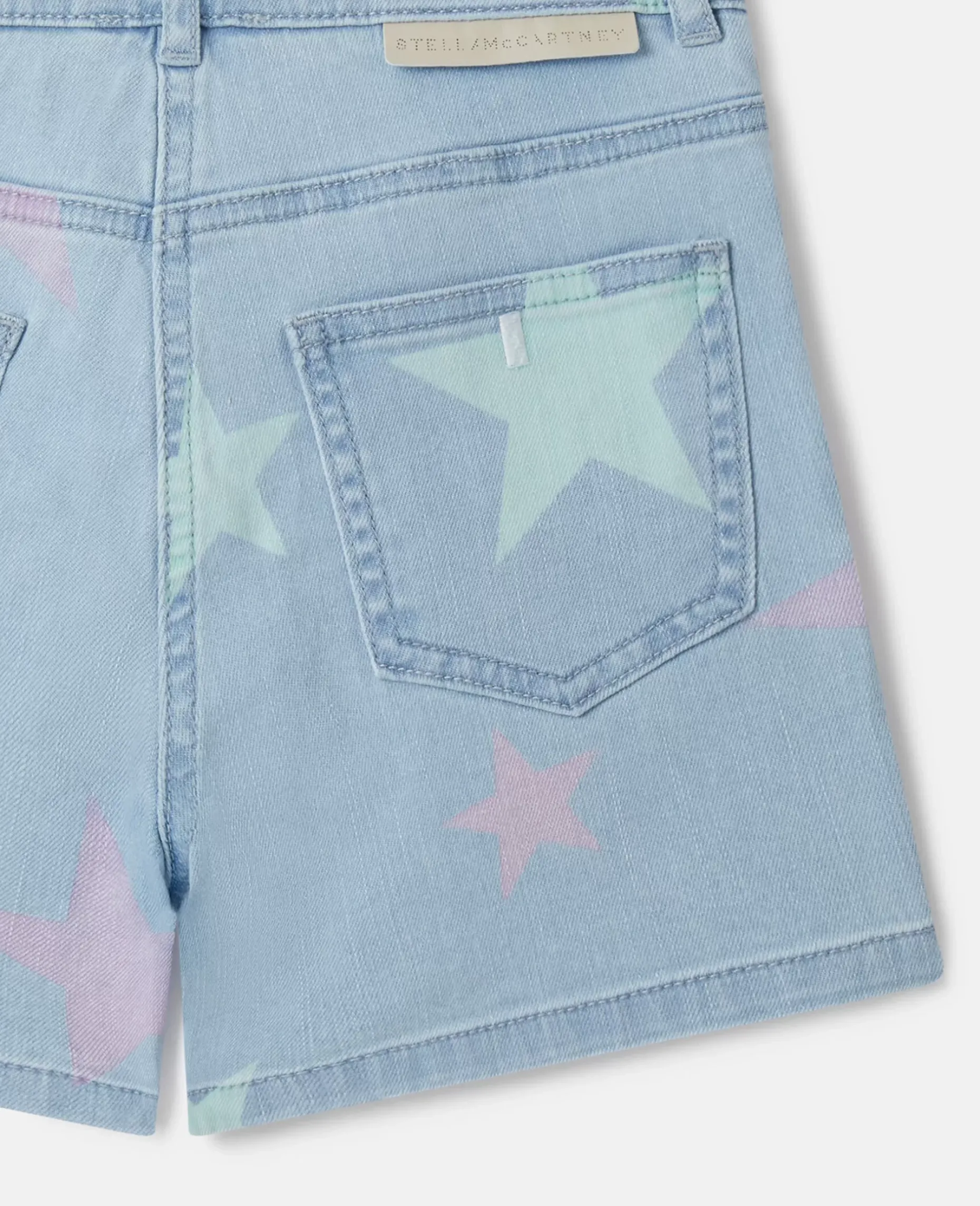 Stella Star Print Denim Shorts