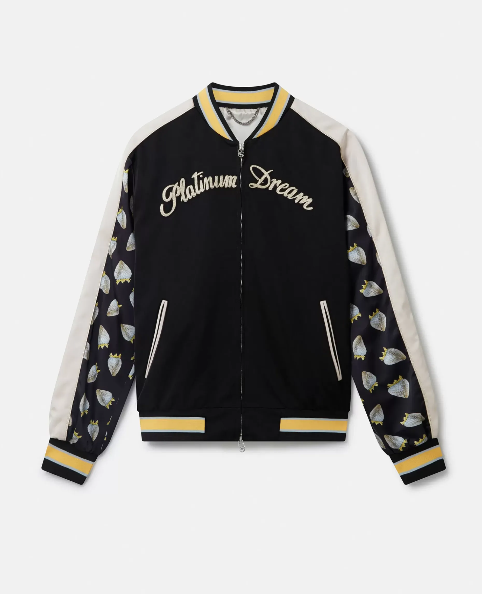 Strawberry-Print Heritage-Inspired Souvenir Jacket