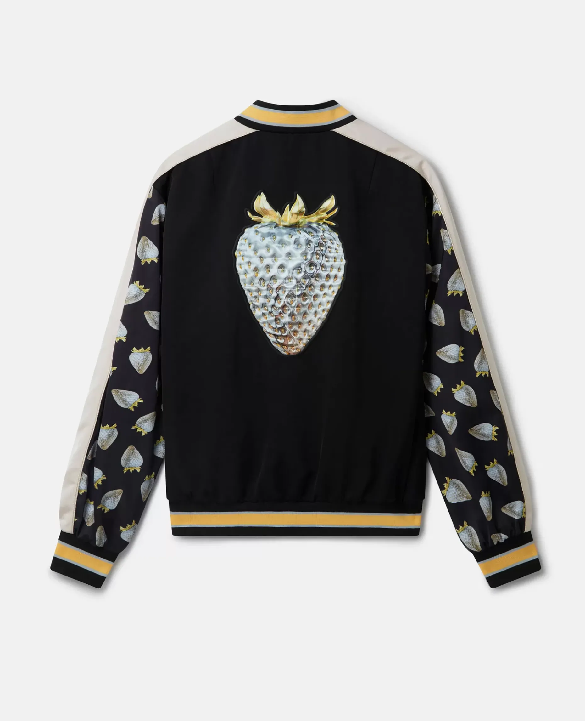 Strawberry-Print Heritage-Inspired Souvenir Jacket