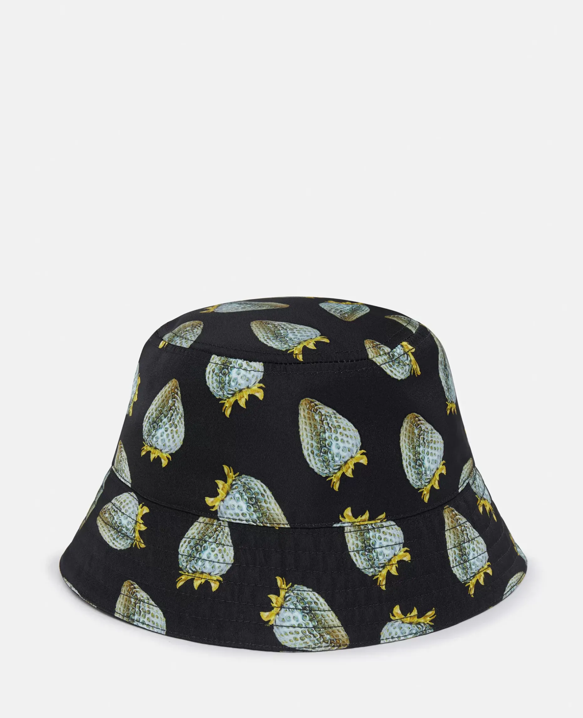 Strawberry-Print Regenerated Nylon Bucket Hat