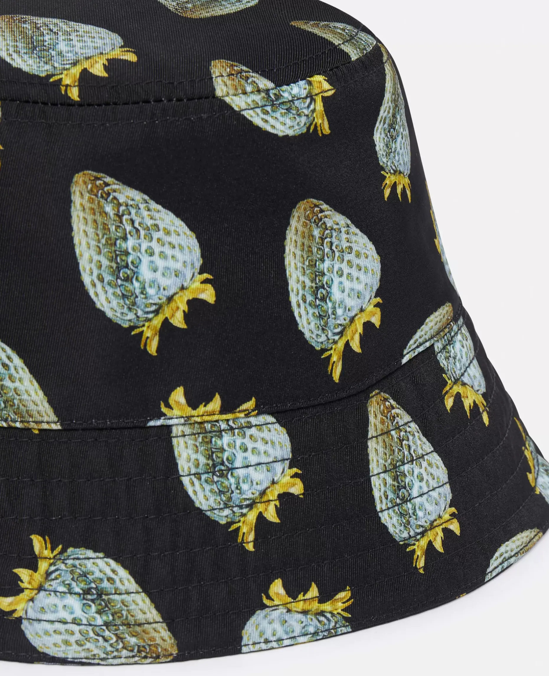 Strawberry-Print Regenerated Nylon Bucket Hat