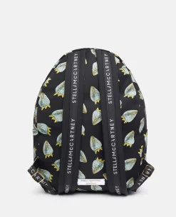 Strawberry-Print Regenerated Nylon Rucksack