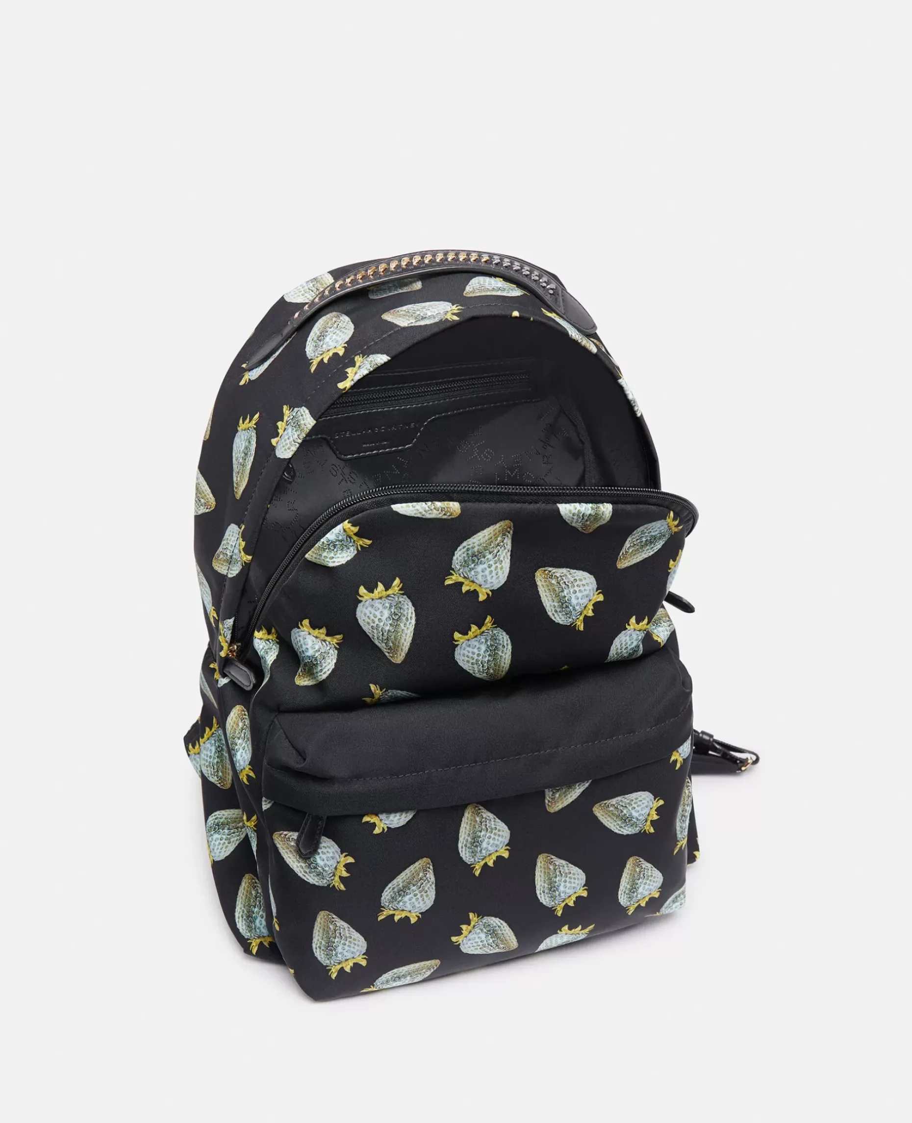 Strawberry-Print Regenerated Nylon Rucksack