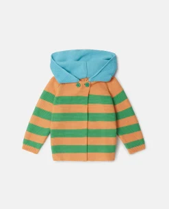 Striped Bumblebee Hooded Cardigan
