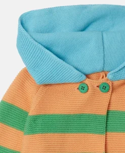 Striped Bumblebee Hooded Cardigan