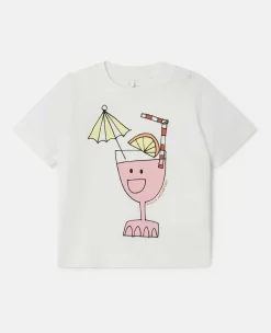 Summer Cocktail Motif T-Shirt