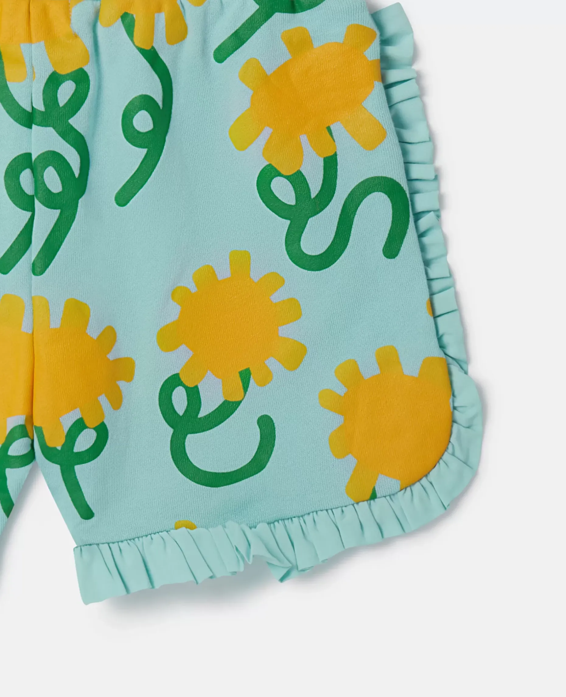Sunflower Print Shorts