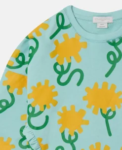 Sunflower Print Sweatshirt