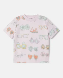 Sunglasses Doodle Print T-Shirt