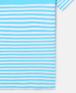 Sunshine Motif Striped T-Shirt