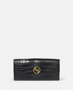 S-Wave Croc-Effect Continental Wallet