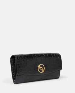 S-Wave Croc-Effect Continental Wallet