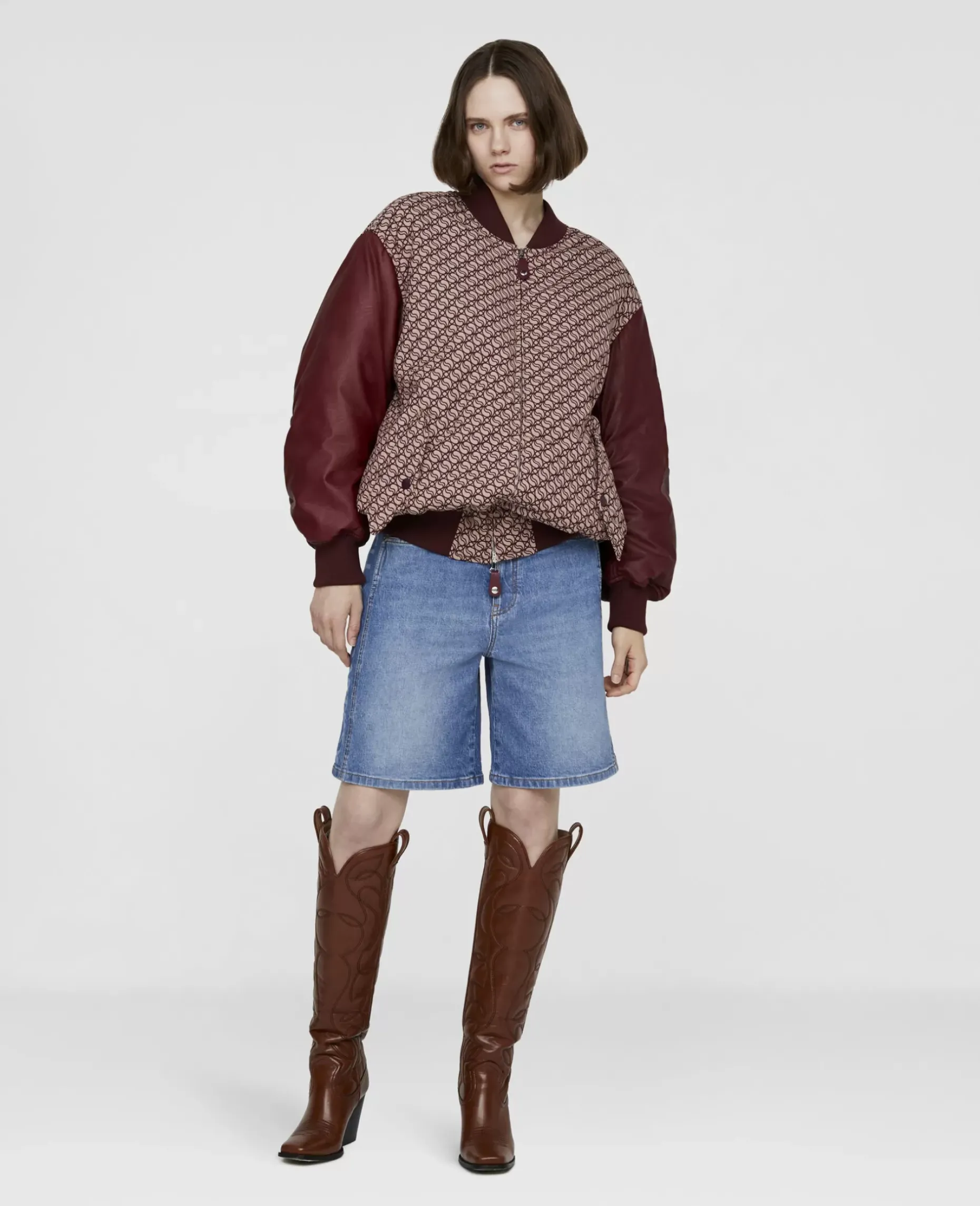 S-Wave Jacquard Bomber Jacket
