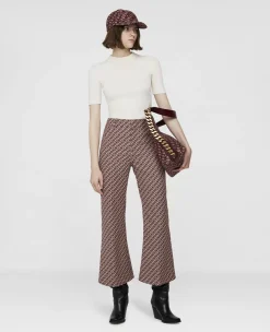 S-Wave Jacquard Tailored Trousers