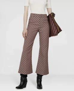 S-Wave Jacquard Tailored Trousers