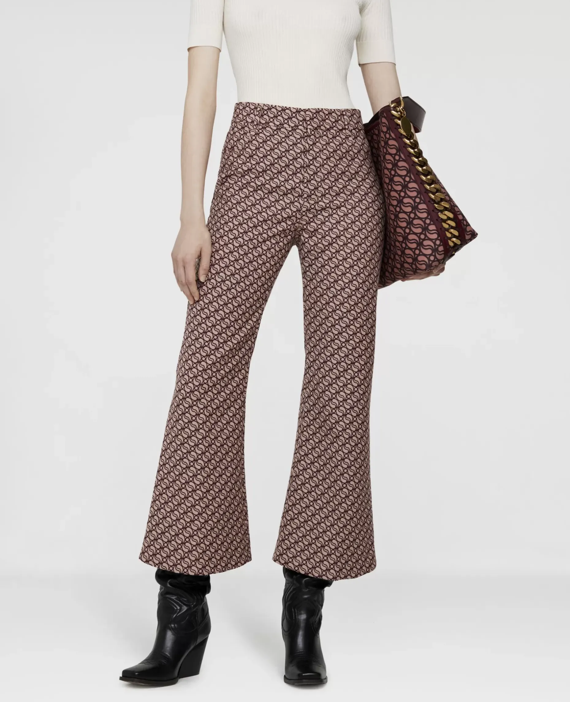 S-Wave Jacquard Tailored Trousers