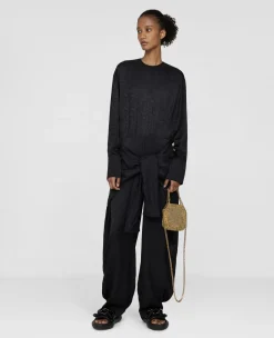 S-Wave Jacquard Wrap Jumpsuit