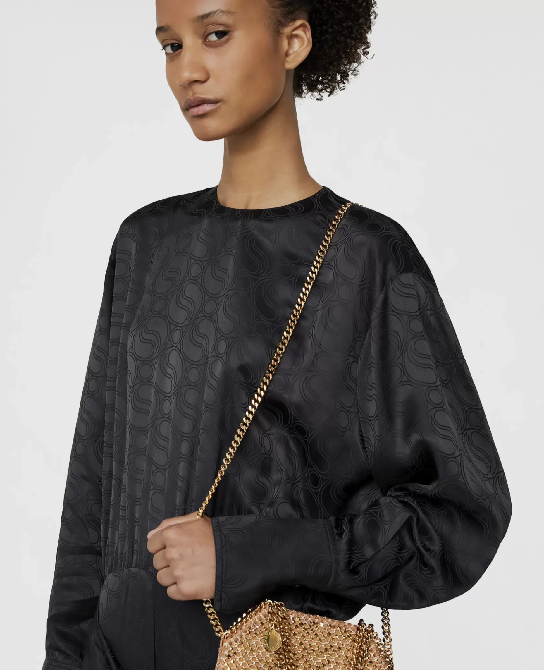 S-Wave Jacquard Wrap Jumpsuit