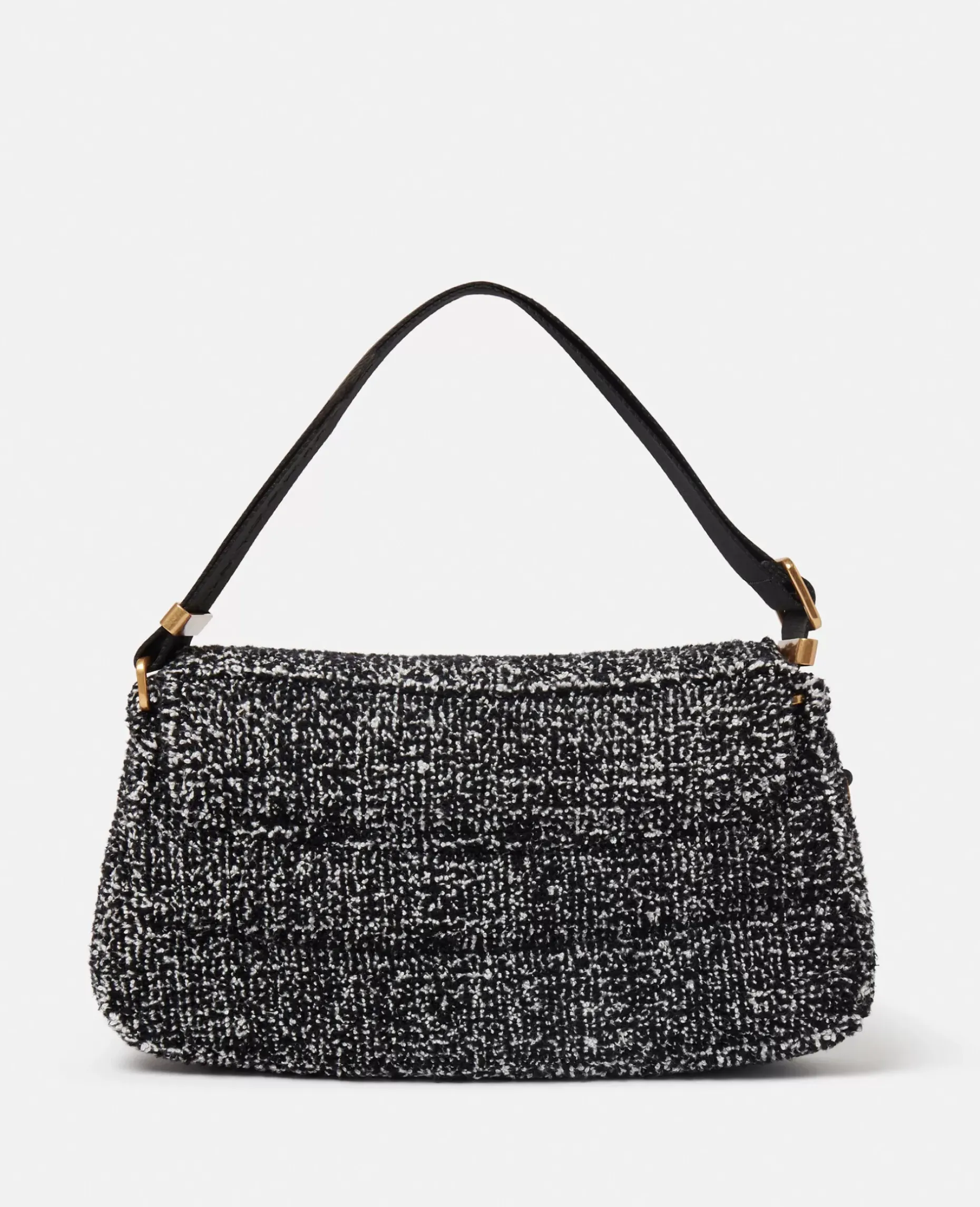 S-Wave Padded Tweed Shoulder Bag