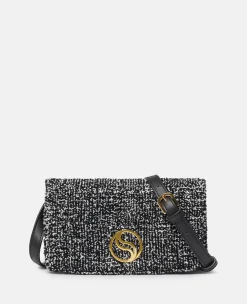 S-Wave Padded Tweed Wallet On Strap