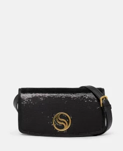 S-Wave Sequinned Wallet On Strap