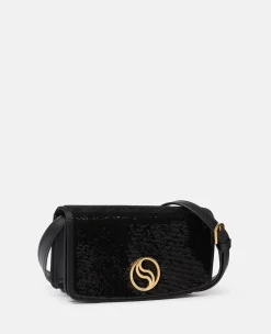 S-Wave Sequinned Wallet On Strap