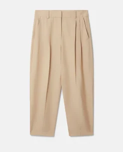 Tapered Leg Tailored Trousers