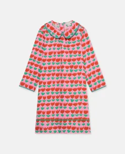 Tulip Print Peter Pan Collar Dress
