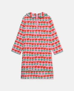 Tulip Print Peter Pan Collar Dress