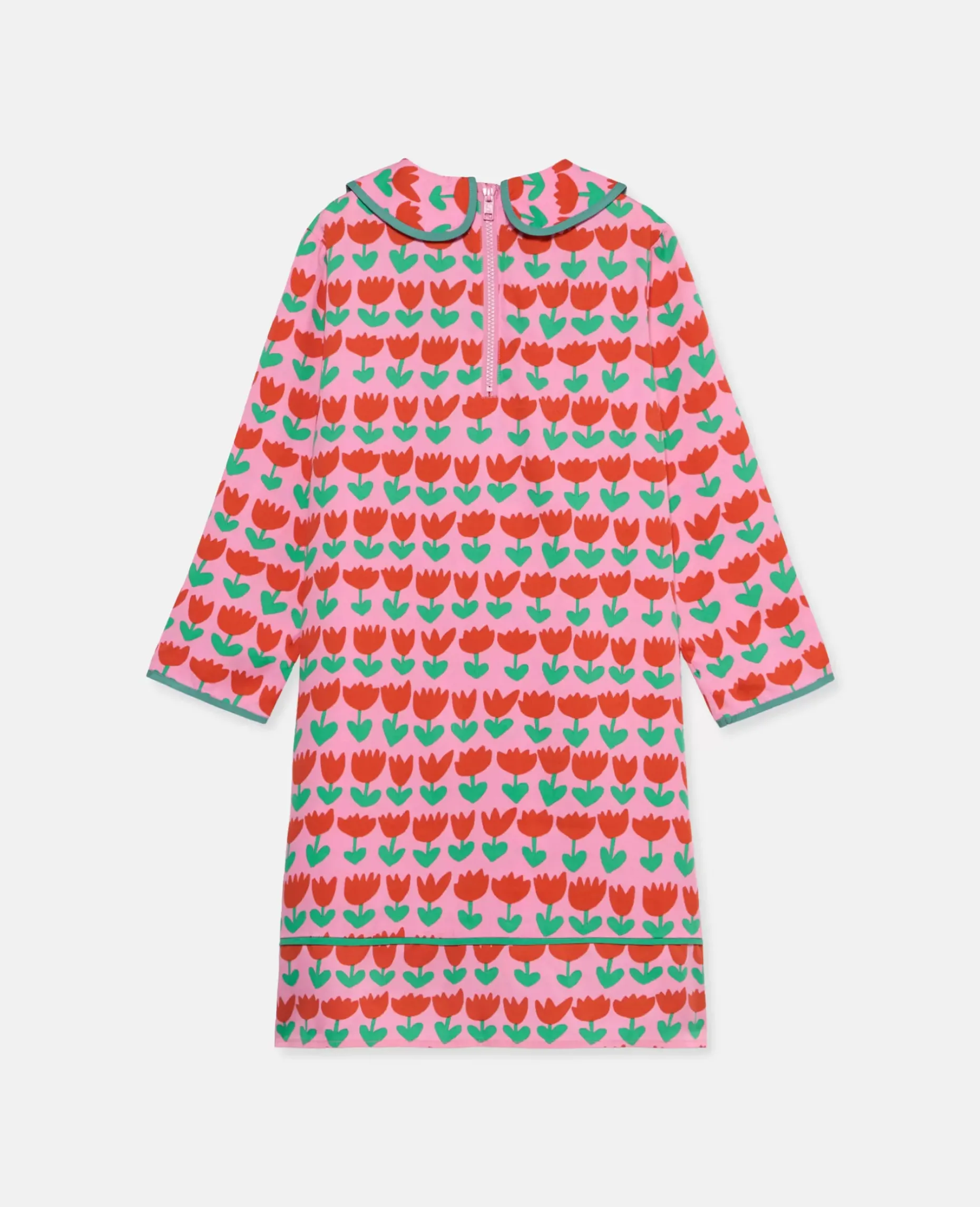 Tulip Print Peter Pan Collar Dress