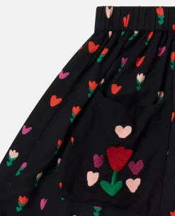 Tulip Print Skater Skirt