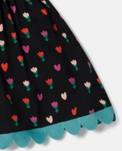 Tulip Print Skater Skirt