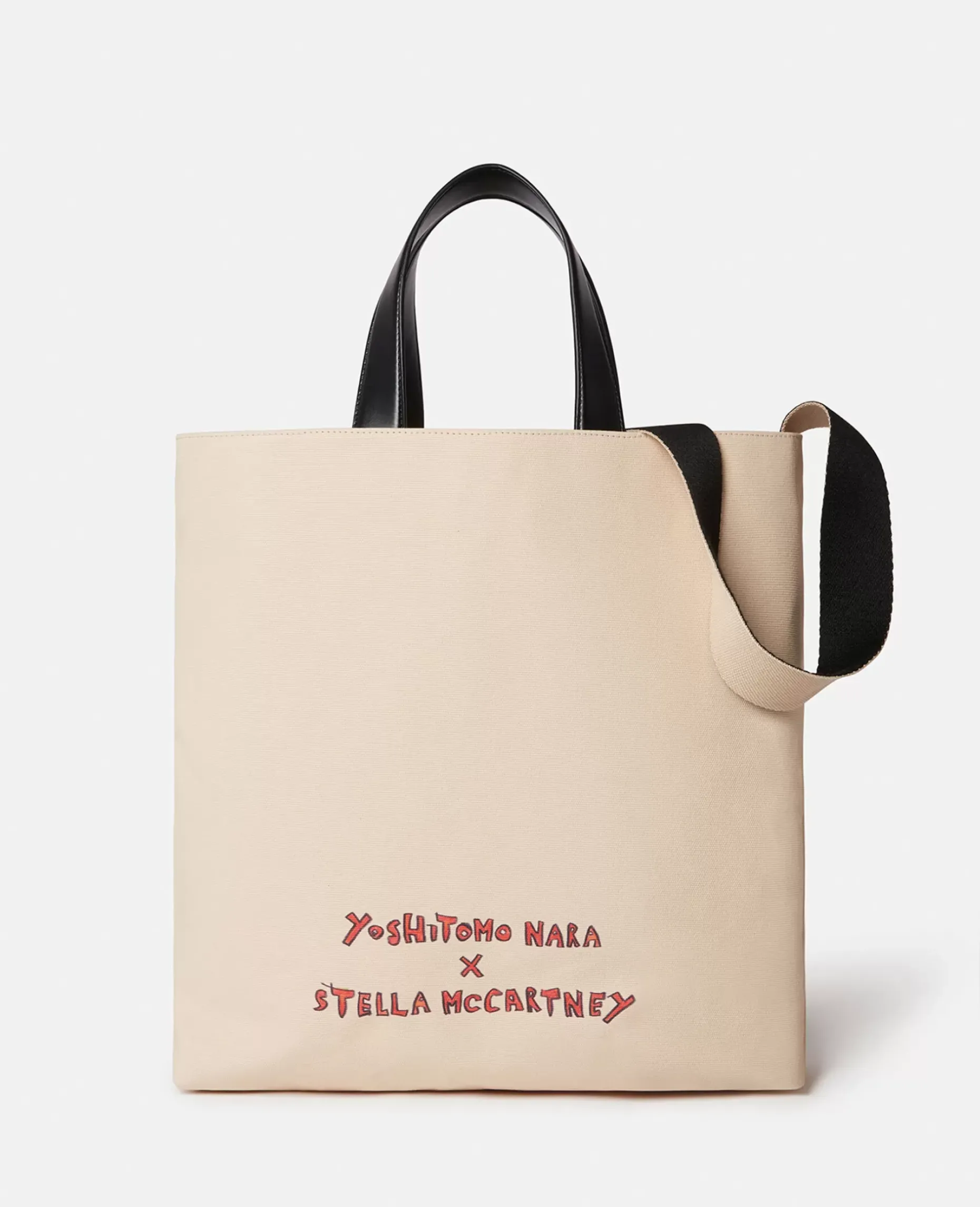 Twins I Print Cotton Canvas Tote Bag