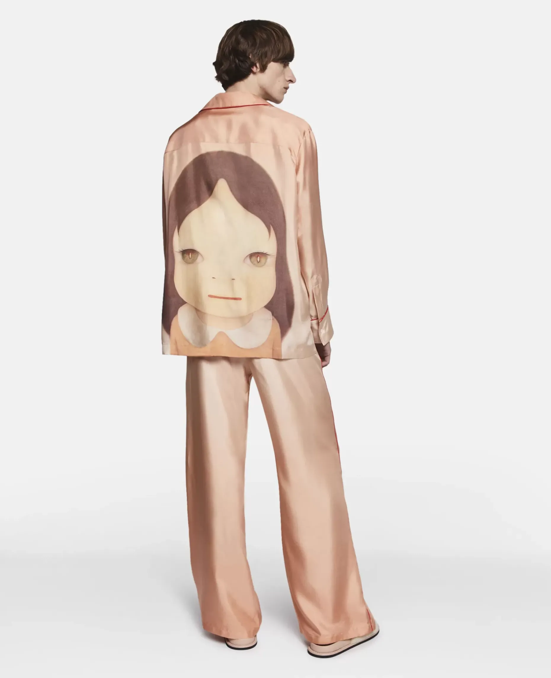 Twins I Print Silk Twill Shirt