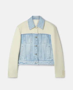 Two-Tone Panelled Denim Jacket