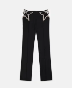 Ultra Low Rise Diamante Star Trousers