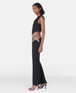 Ultra Low Rise Diamante Star Trousers