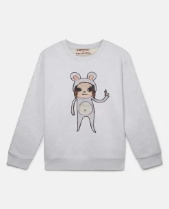 Untitled Bunny Girl Embroidered Sweatshirt