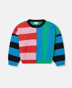 Variegated Stripe Zip Cardigan